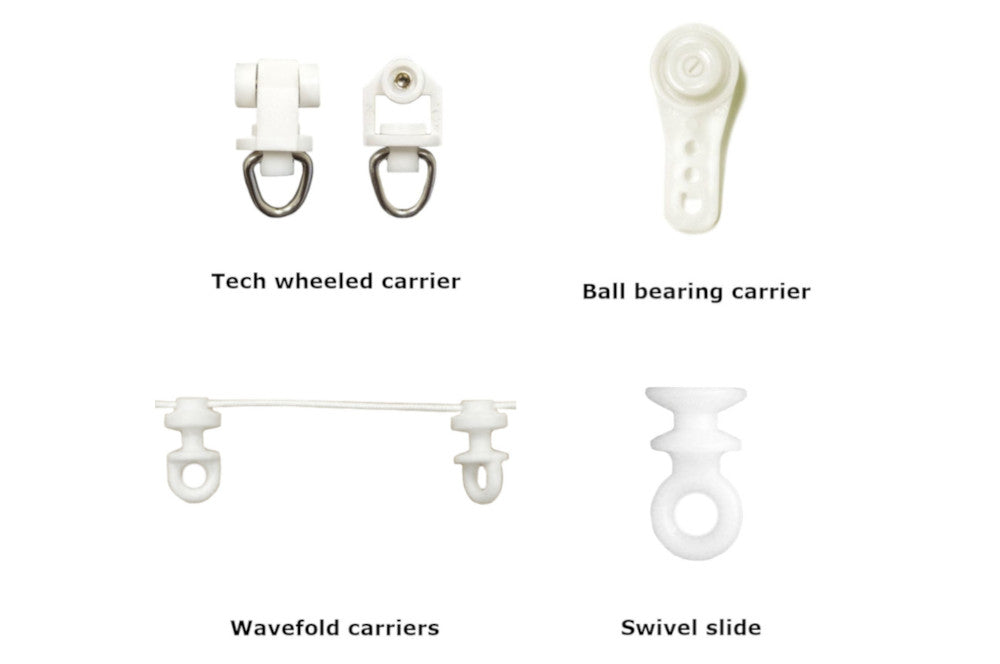 carrier styles for curtain track