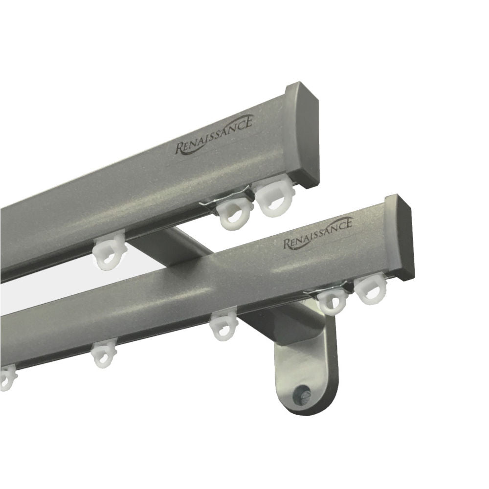 Professional Double Traverse Rod Set Curtain Rod Connection