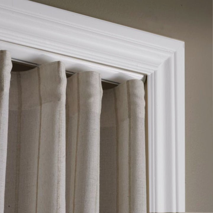 Invisible ceiling mount track set