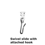 swivel slide with attached hook