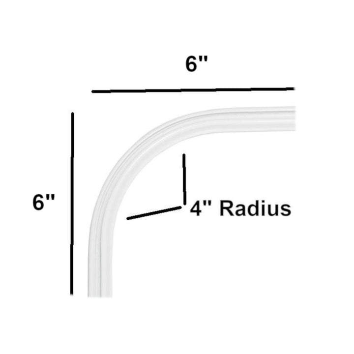 DS track bend white 90 degree