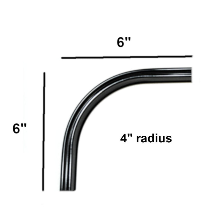DS track 90 degree bend black