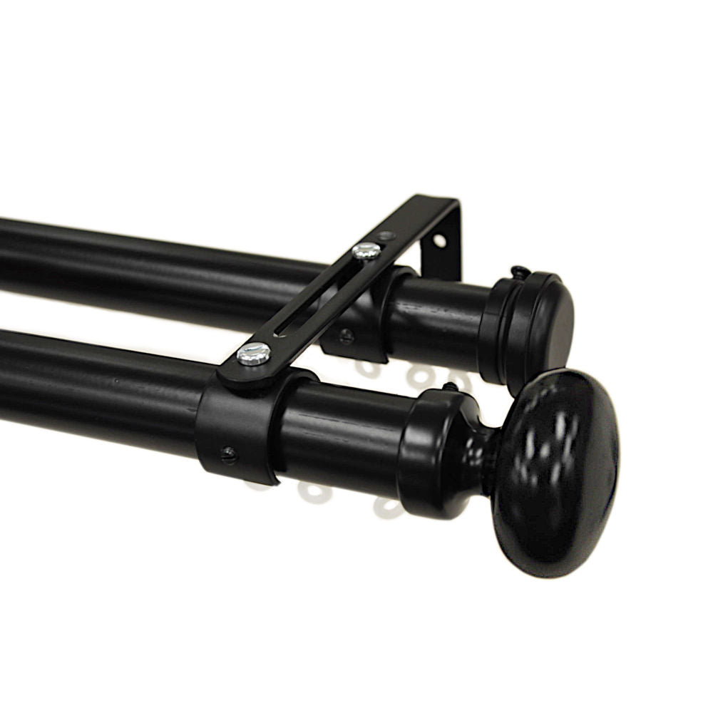 Tekno 25 Double set, black oval finial
