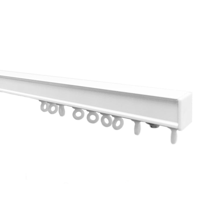 CS white curtain track