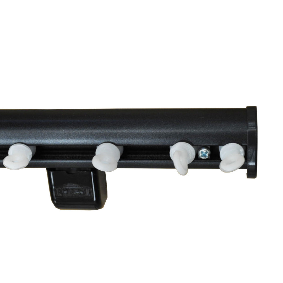 DS curtain track ceiling mount bracket black