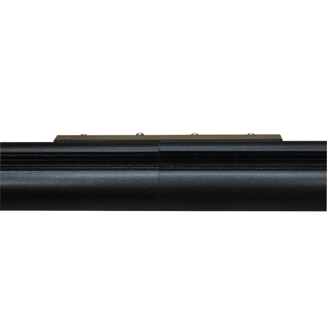 DS drapery track with hidden splice black