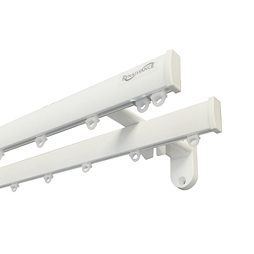 Transverse Curtain Rods Double Traverse Curtain Rod Ceiling Mount | Shelly Lighting