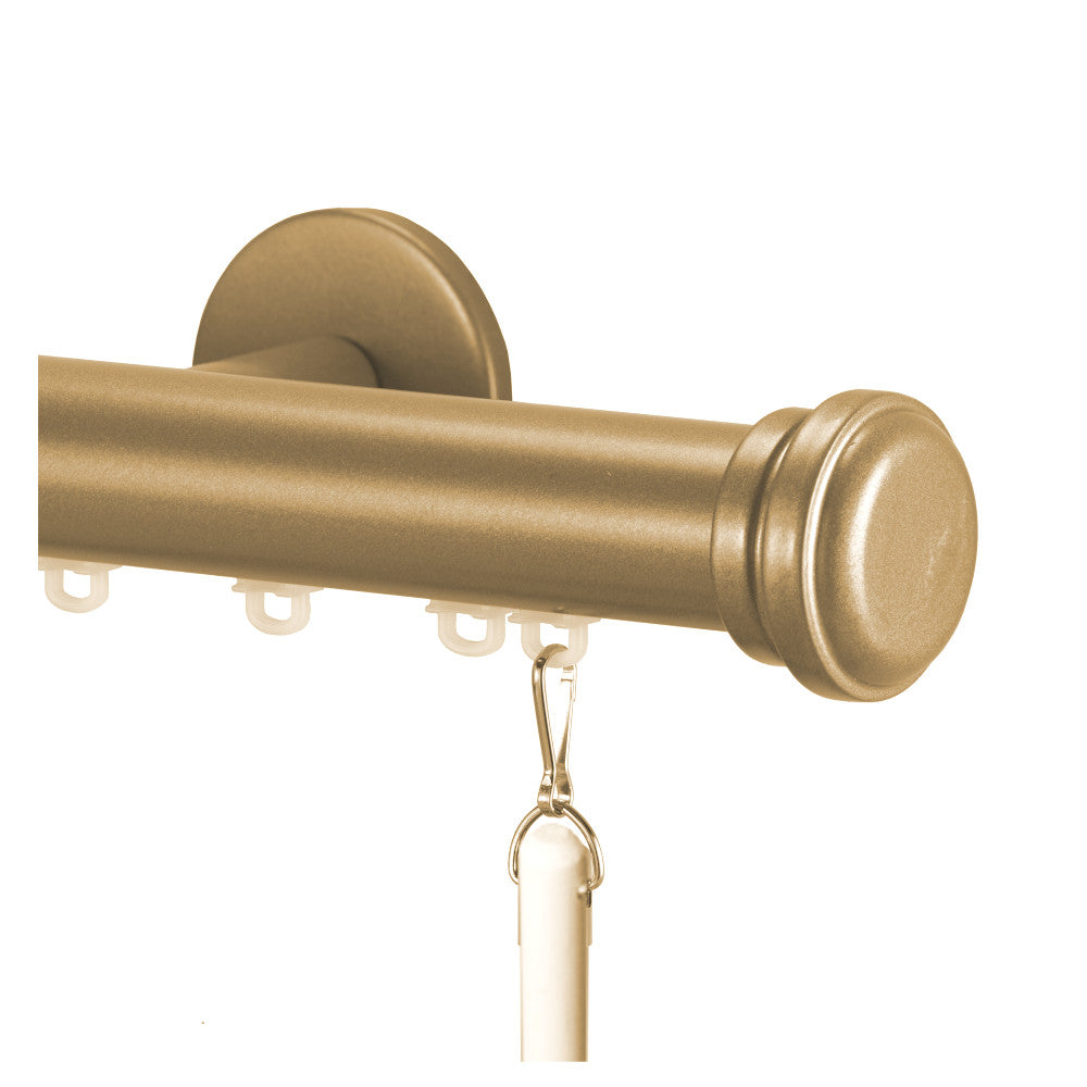 Harvest gold curtain track