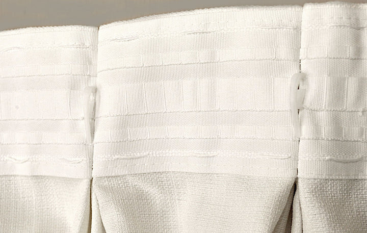 Triple pleat panel back