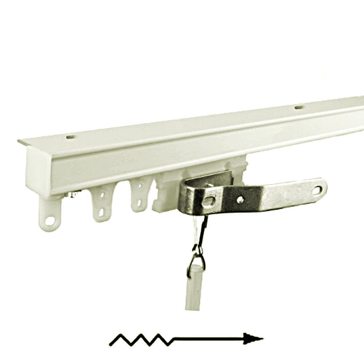 94004 ceiling hotel track bulk white one way strack left
