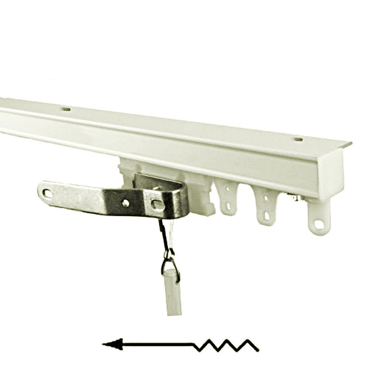 94004 ceiling hotel track bulk white one way stack right