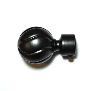 Bola wrought iron ball finial 3/4" black