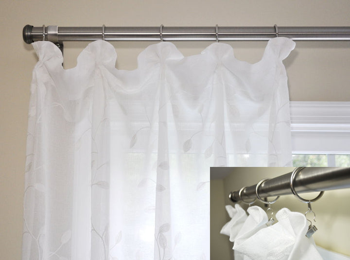 Buttefly pleat using Pinch a Pleat clips