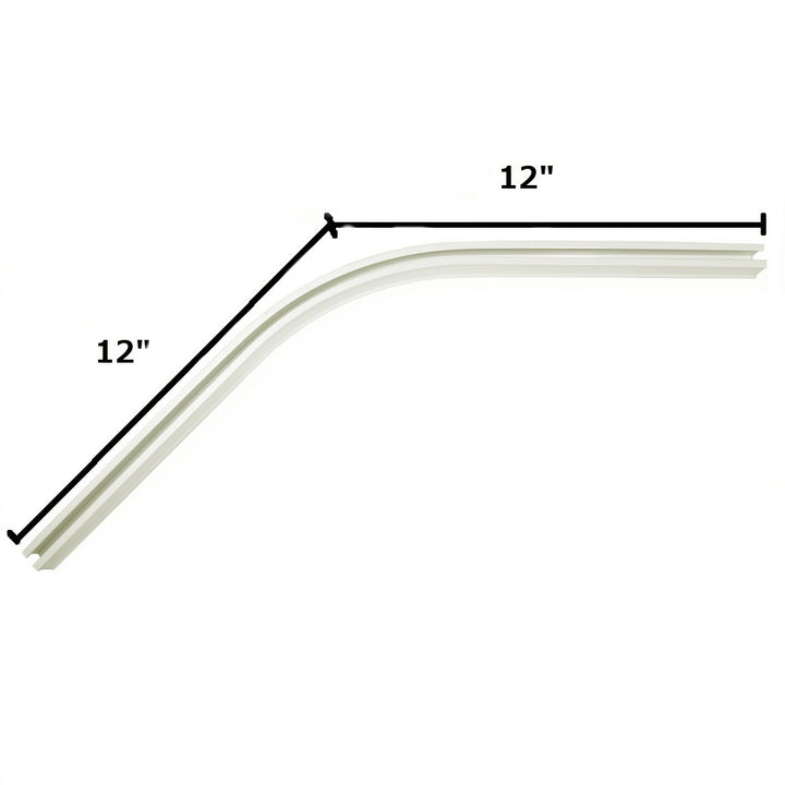 CS 45 degree bend white