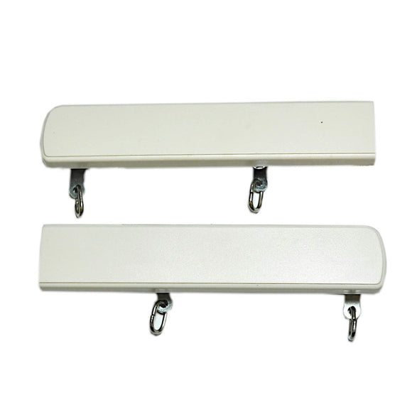 Decor 1 and Decor 2 Double End Cap, Pine White/Ivory