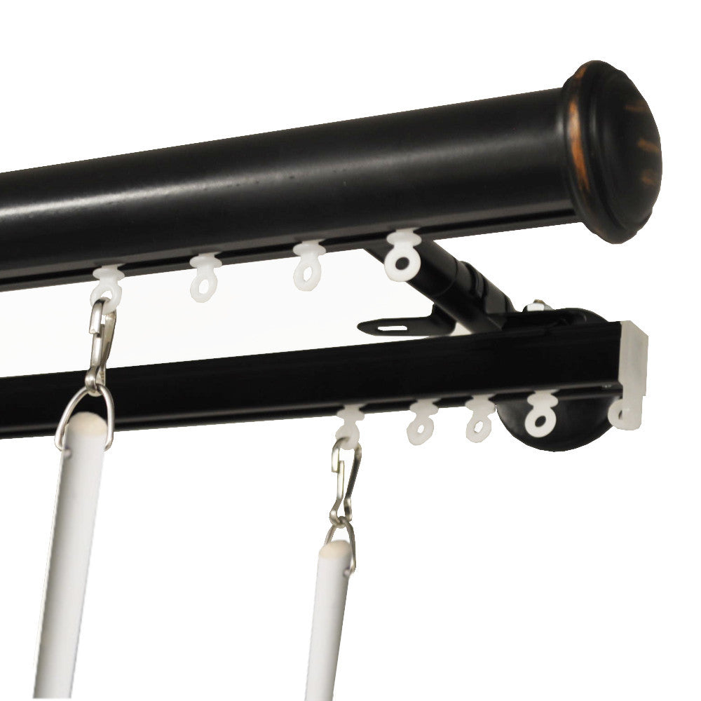 Tekno 40 Double Traverse Rod Set – Curtain Rod Connection
