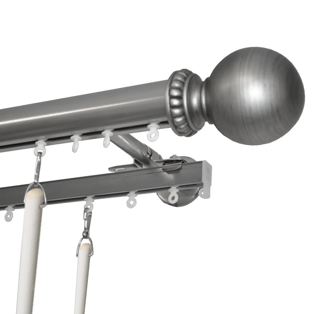 Tekno 40 Double Traverse Rod Set – Curtain Rod Connection