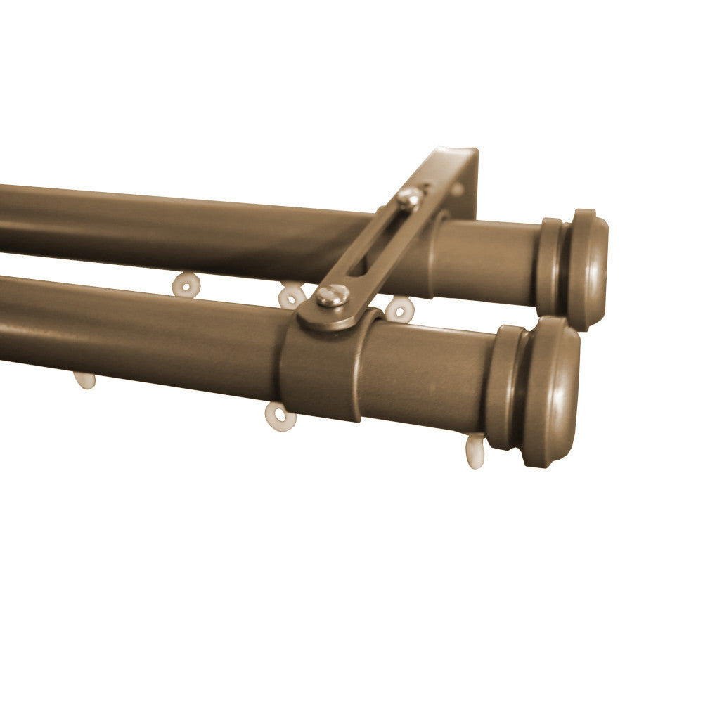 Transverse Curtain Rods Tekno 25 Double Traverse Curtain Rod Set – Curtain Rod Connection