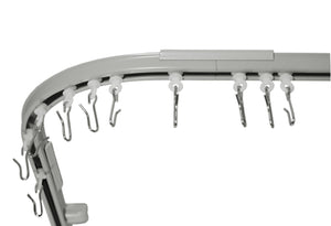Shower curtain track set main white