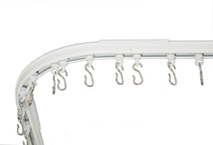 Shower curtain track set main white