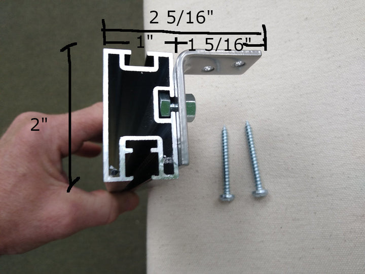 Kontur traverse track ceiling bracket dimensions