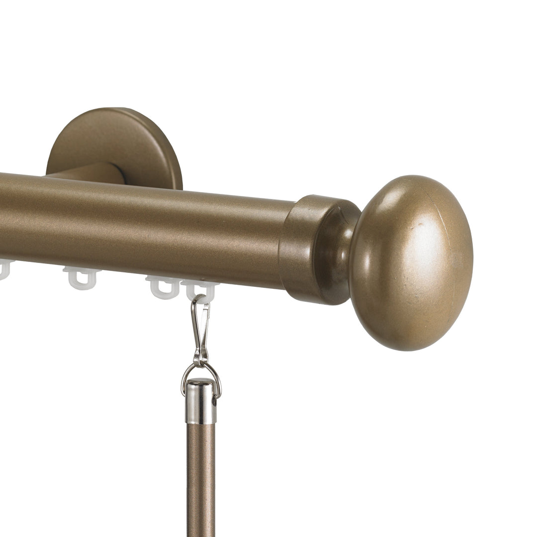 Tekno 25 traverse set, oval finial champagne