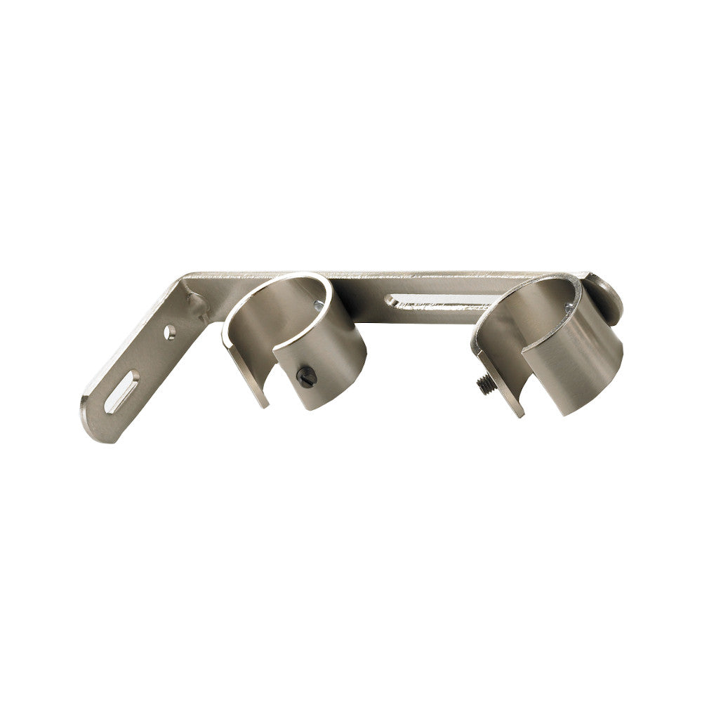 1 1/8" Double bracket, Antique Silver