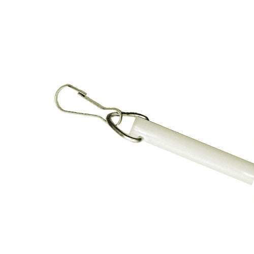fiberglass baton white
