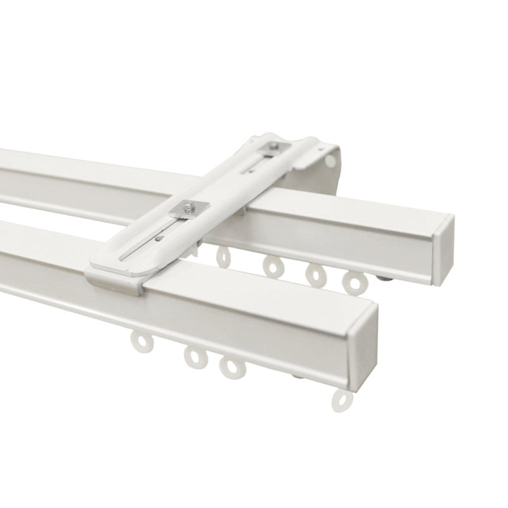 CS double track set white wall mount