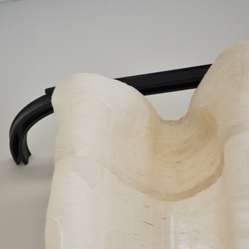 curved curtain rod track black
