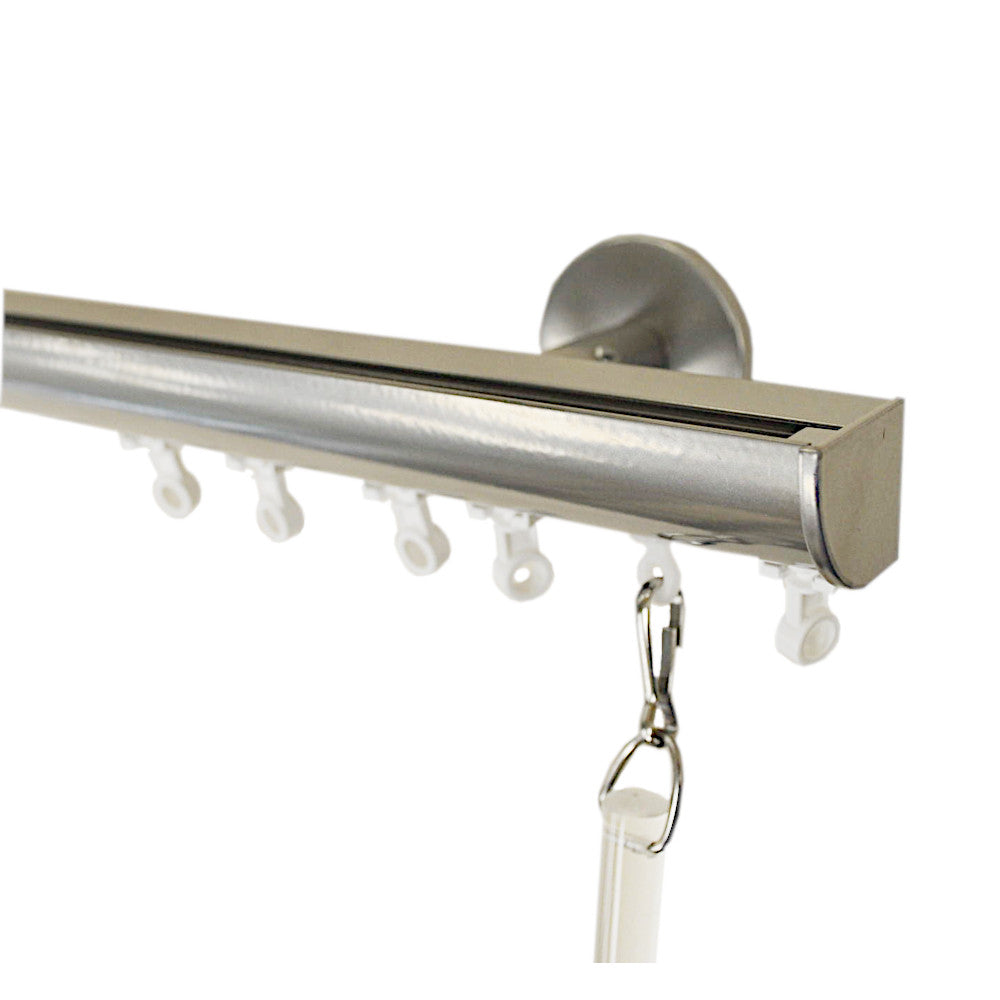 Invisible ripplefold track set silver