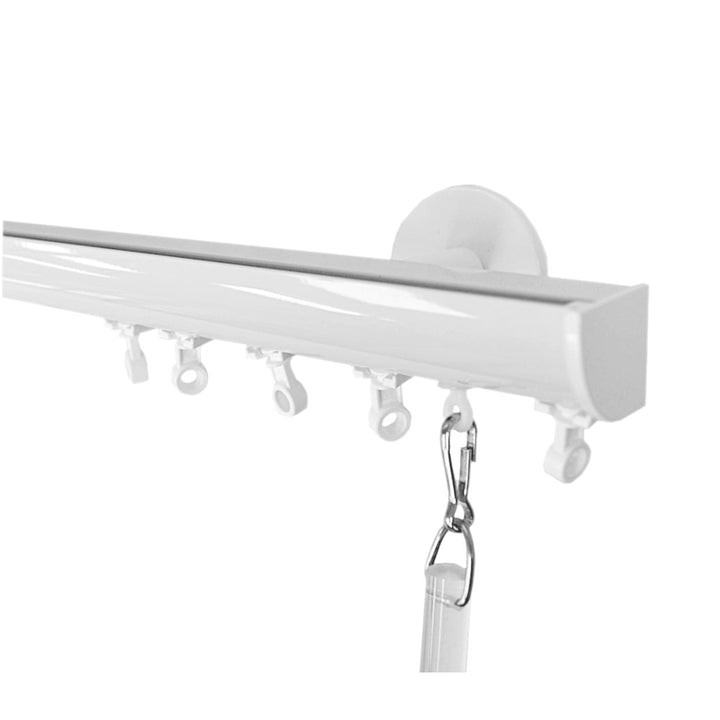 Invisible ripplefold track set white