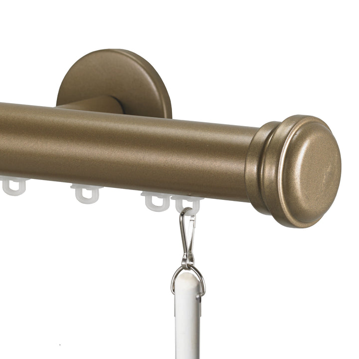 Baton draw decorative traverse rod